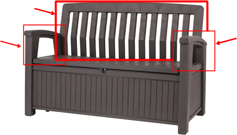 2 differences in storage benches