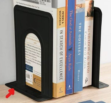 books being held up with bookends