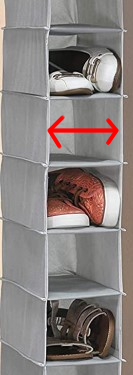 hanging shoe organizer for closet example