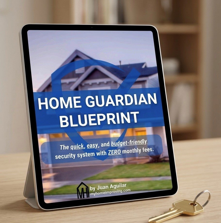 HGB on tablet img Home guardian blueprint on tablet at home